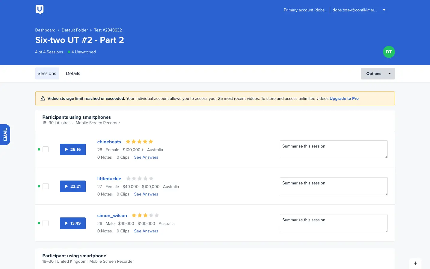user testing usability testing platform