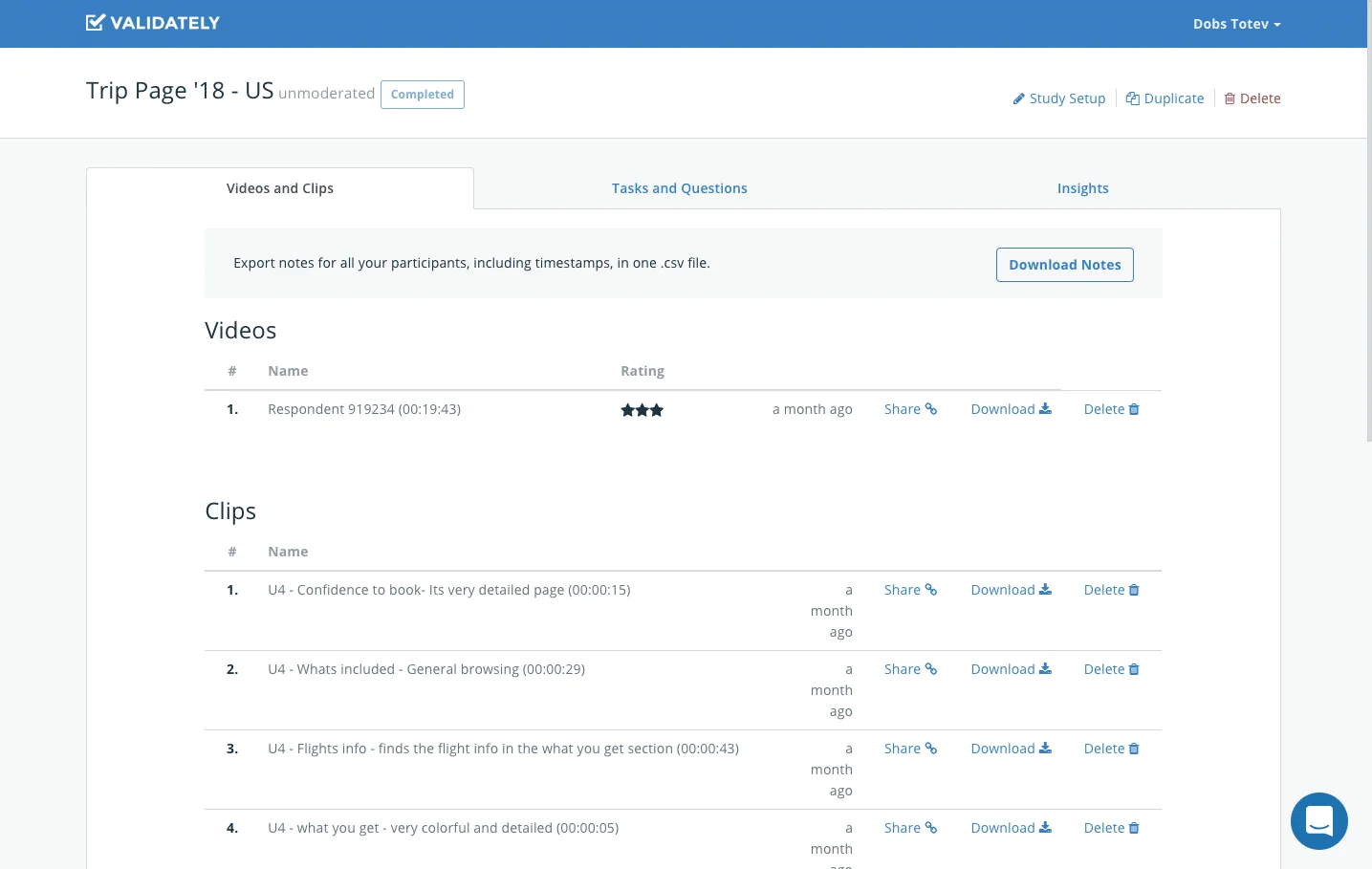 validately usability testing platform