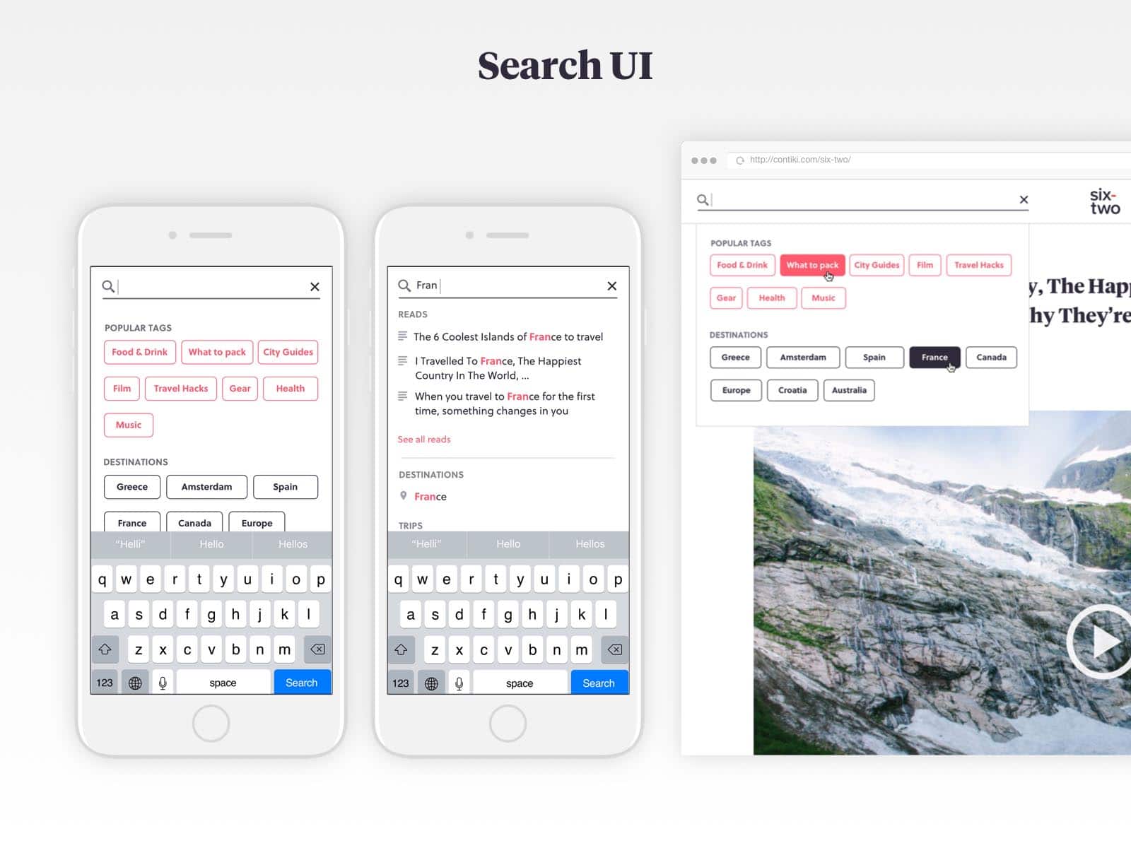 six-two search UI design