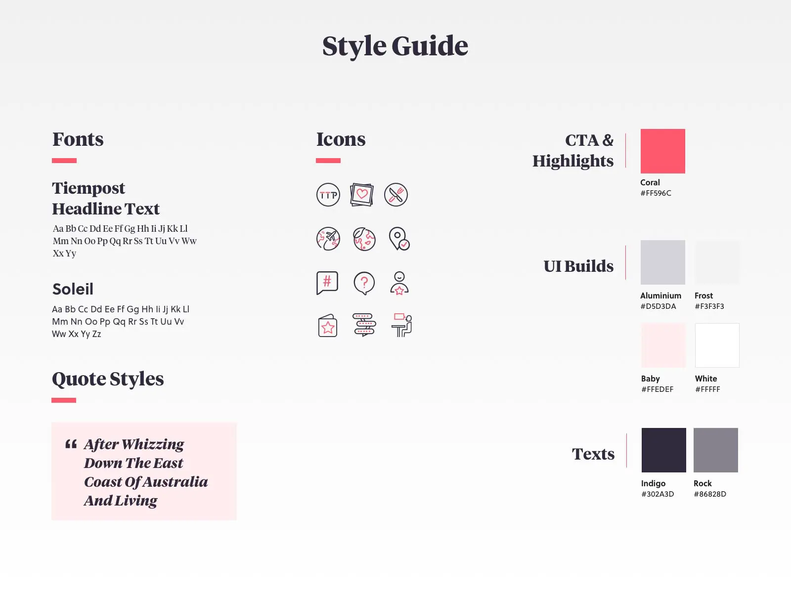 six-two style guide design handover