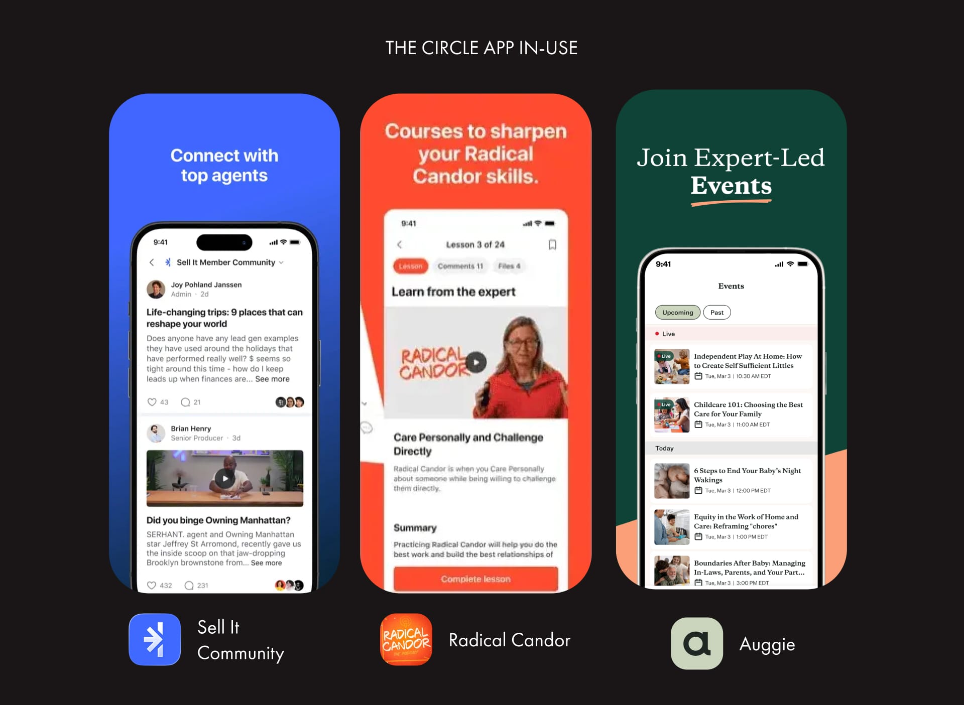 what does the circle app look like